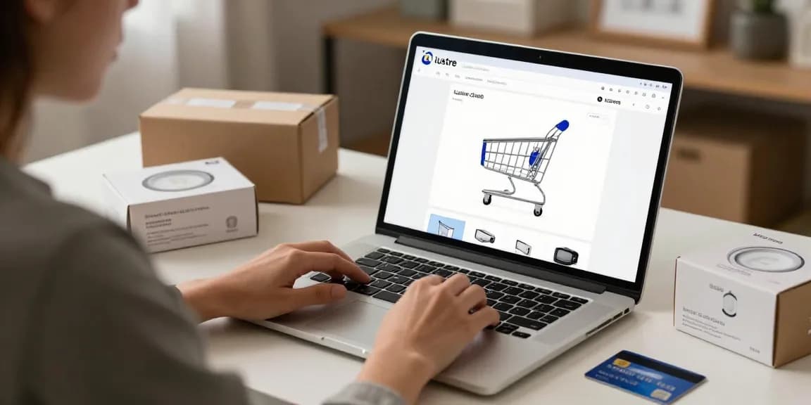 Lustre led products on display during an online shopping experience. Discover best deals and buy trusted e-commerce items.