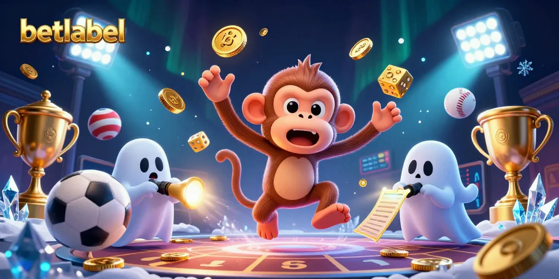 Experience thrilling bets at betlabel with a playful casino scene and vibrant gaming elements.