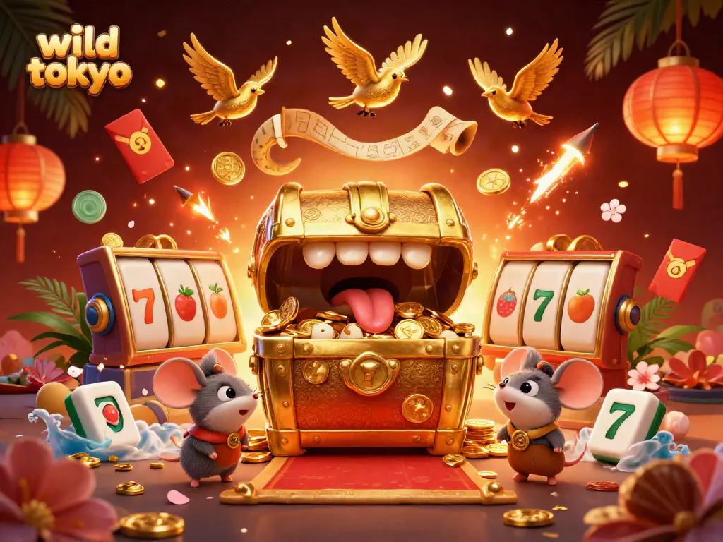 Experience thrilling gameplay at wild tokyo as treasure chest beasts lure adventurer mice with riches.