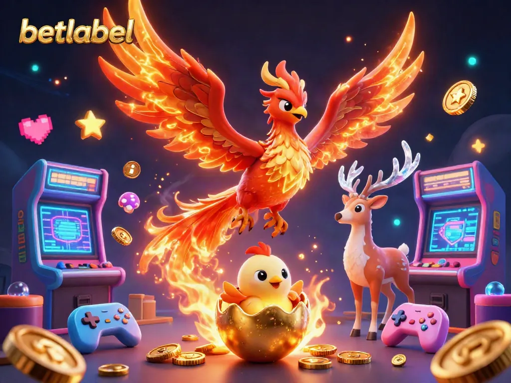 Experience the excitement of betting at Betlabel casino with vibrant gaming elements and winning symbols.