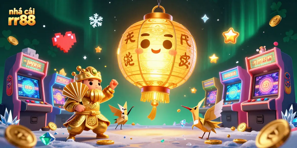 Engage in thrilling games at nhà cái rr88 with vibrant casino elements and dynamic characters.