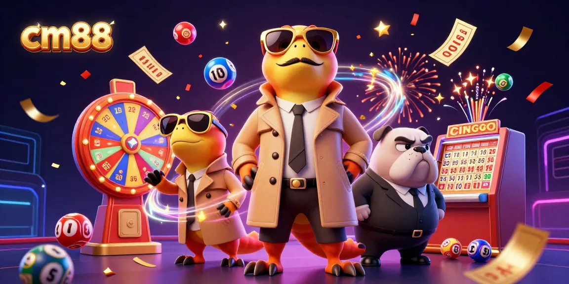 Experience the excitement of cm88 with raptors in disguise entering a VIP casino, amidst vibrant lottery elements.