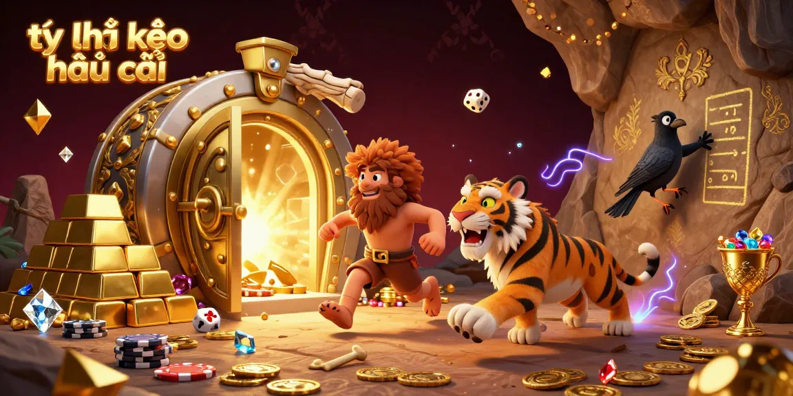 Engage with tỷ lệ kèo nhà cái as the caveman duo and a clever crow navigate a vibrant casino world.