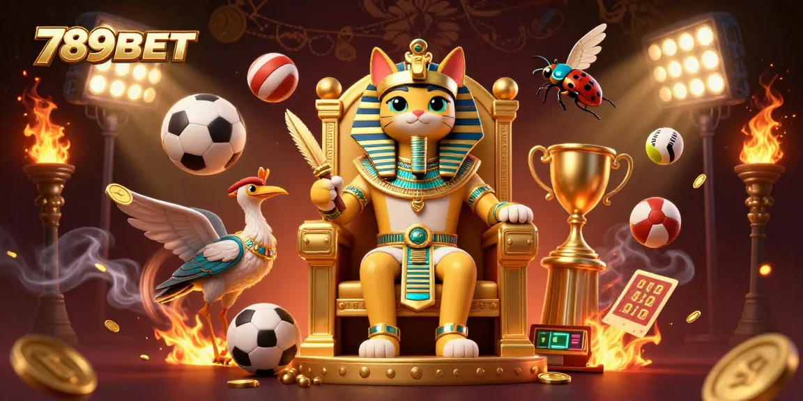 Experience dynamic gaming action at 789BET with vibrant 3D characters and sports elements.